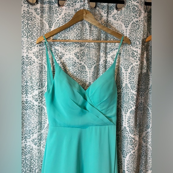 Azazie Formal Dress Gown in Spa Green - Picture 3 of 12